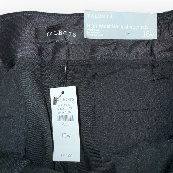 NWT TALBOTS Hampshire Ankle Pants - Heart Print Plus Size 16W - Picture 6 of 15